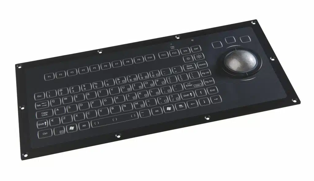 Teclado retroiluminado con trackball Marine Keyboards KSML92F