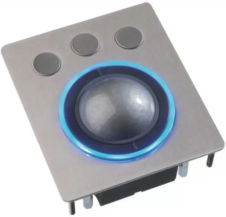 Trackballs industriales Trackball con anillo de halo retroiluminado