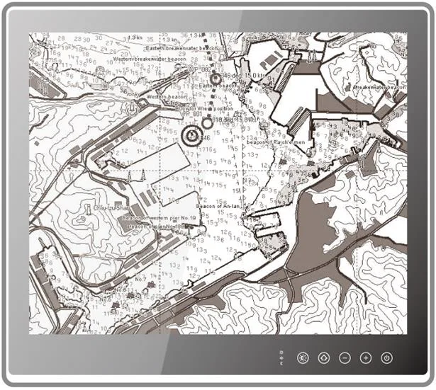 Imagen de PC legible a la luz del sol de Seatronx Panel PC marino legible a la luz del sol