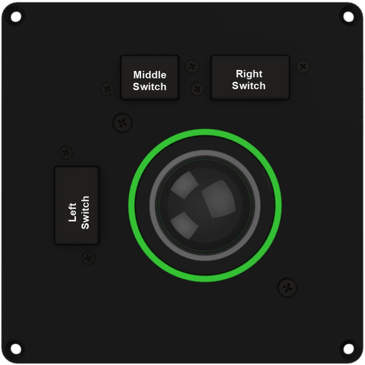 Série F50 – Module de trackball robuste Série F50 – Trackball 2 robuste